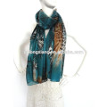 110 * 180cm Long Size Factory Preis Silk Chiffon Blumen gedruckt Stoff Schal